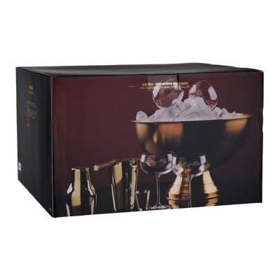 Seau à champagne plaqué or de 10 litres