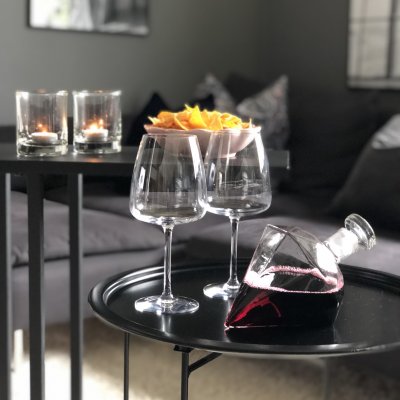 Whiskeykaraff Diamant med 2 Glas, 0,75 liter