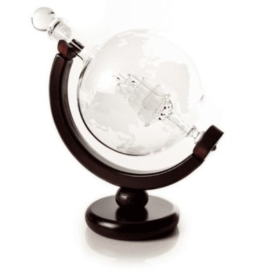 Carafe pour whisky Globe avec 2 verres & 8 pierres à whisky, 0,85 litre
